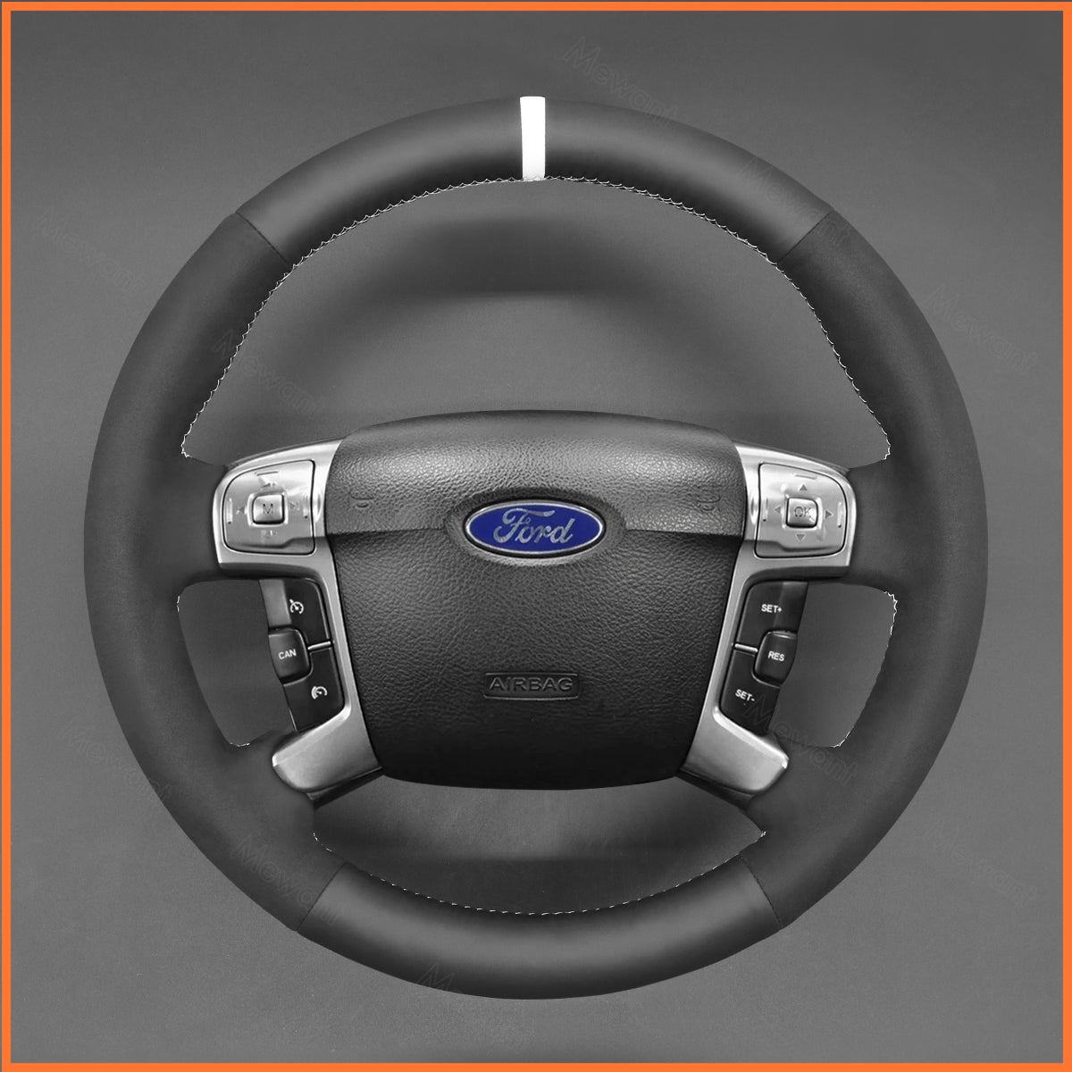 Lenkradbezug für Ford Mondeo 2007 - 2014 / S - Max 2006 - 2015 / Galaxy 2006 - 2015 - Mewant.de