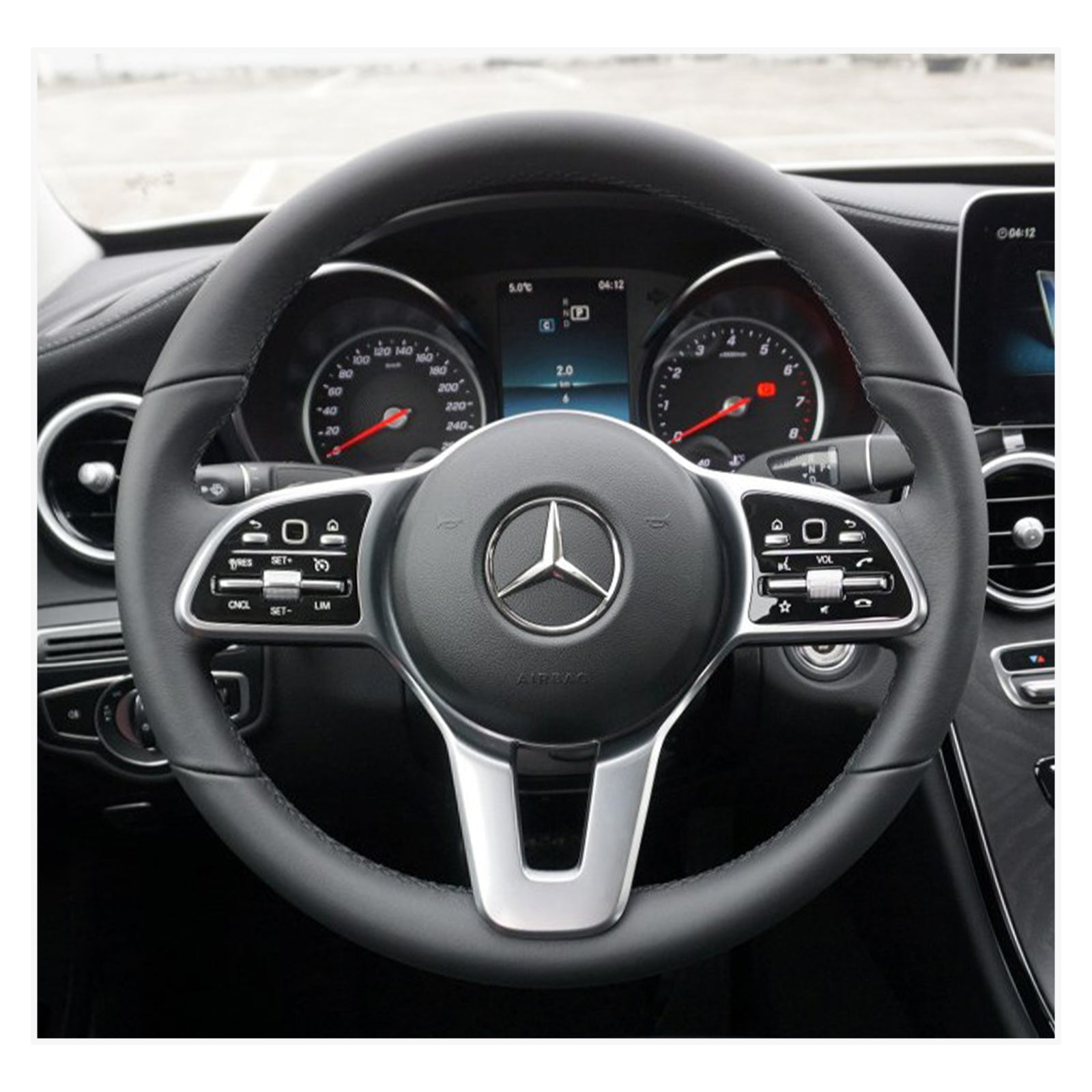 Lenkradbezug für Mercedes - Benz A - Class (W177/V177) / B - Class (W247) / C - Class (W205) / Citan 2021 - 2024 - Mewant.de
