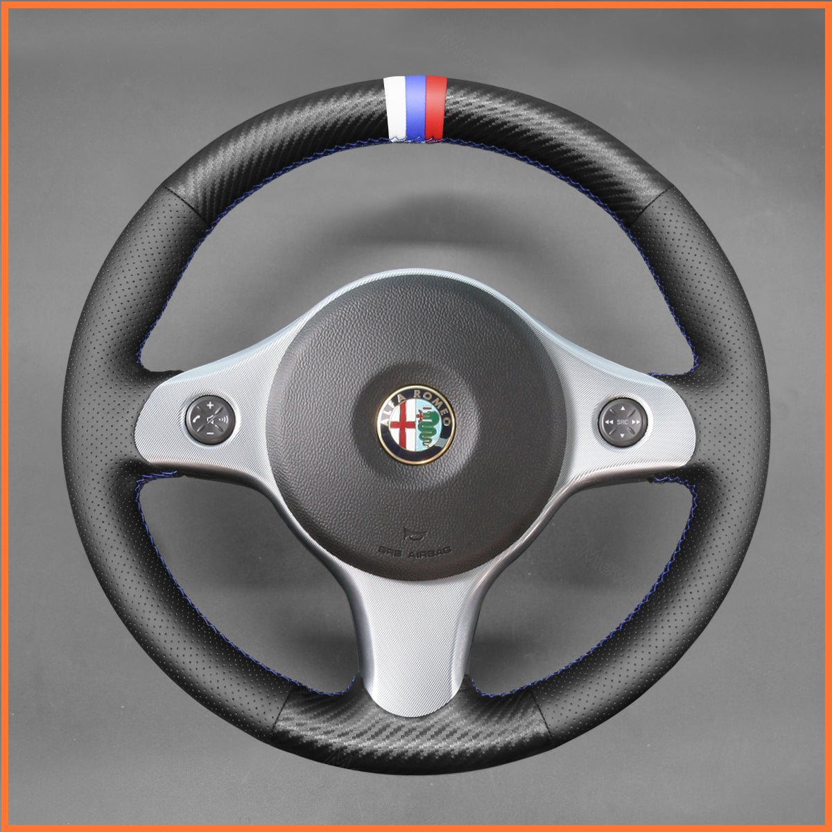 MEWANT Lenkradbezug für Alfa Romeo 159 2006 - 2012 / Brera 2006 - 2011 / Spider 2006 - 2011 - Mewant.de