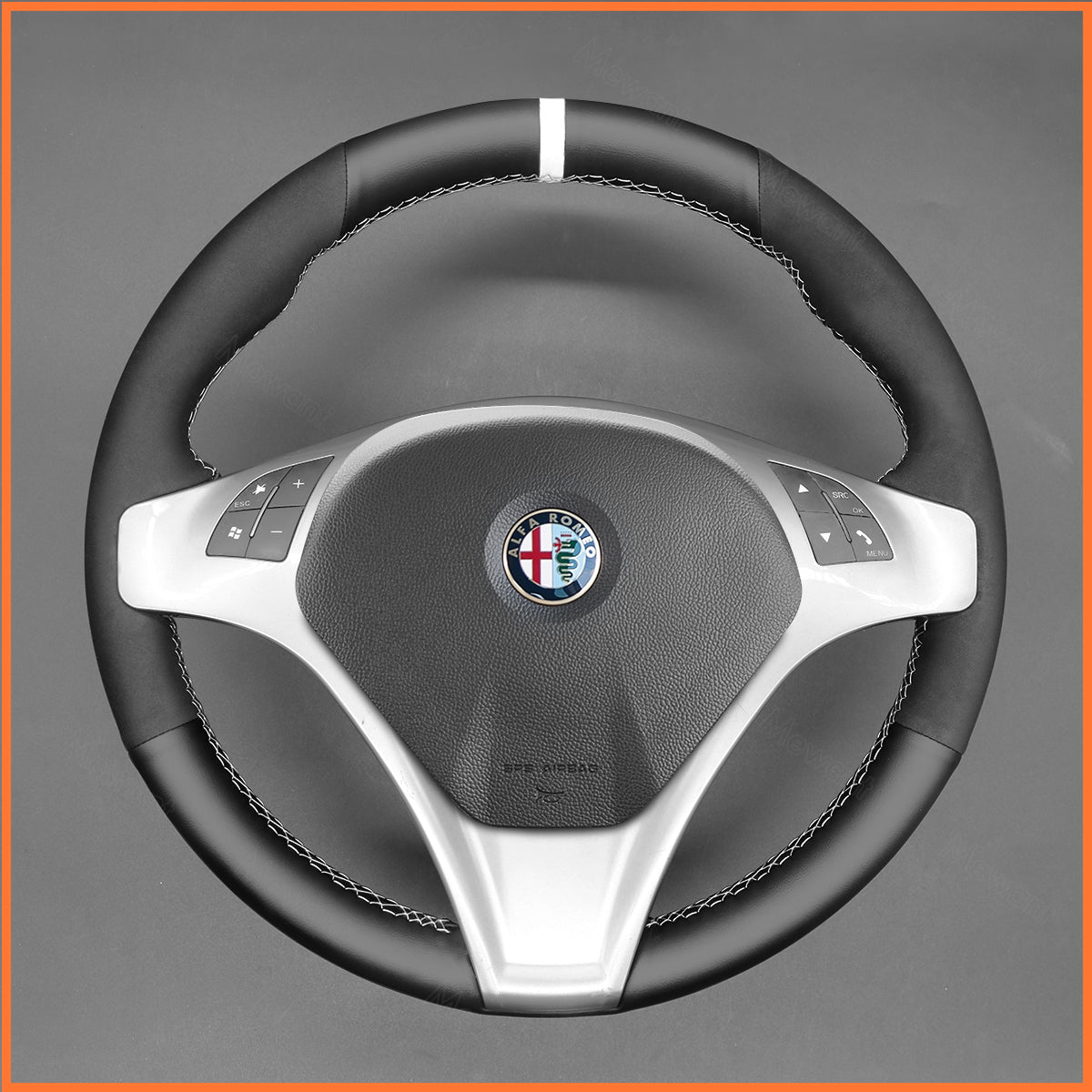 MEWANT Lenkradbezug für Alfa Romeo Giulietta 2010 - 2014 / MiTo 2008 - 2015 - Mewant.de