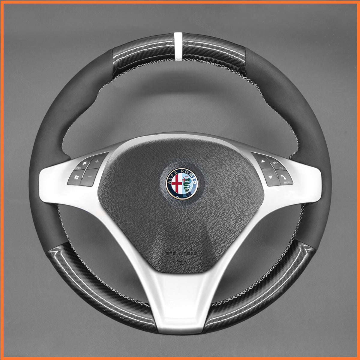 MEWANT Lenkradbezug für Alfa Romeo Giulietta 2010 - 2014 / MiTo 2008 - 2015 - Mewant.de