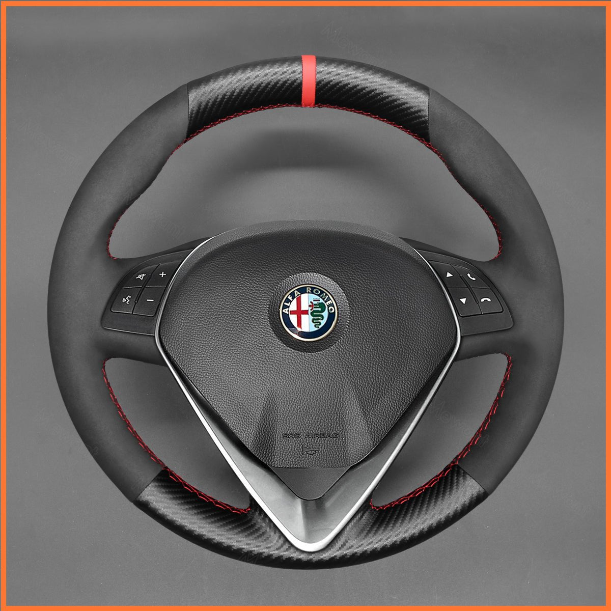 MEWANT Lenkradbezug für Alfa Romeo Giulietta 2014 - 2021 / MiTo 2014 - 2019 - Mewant.de