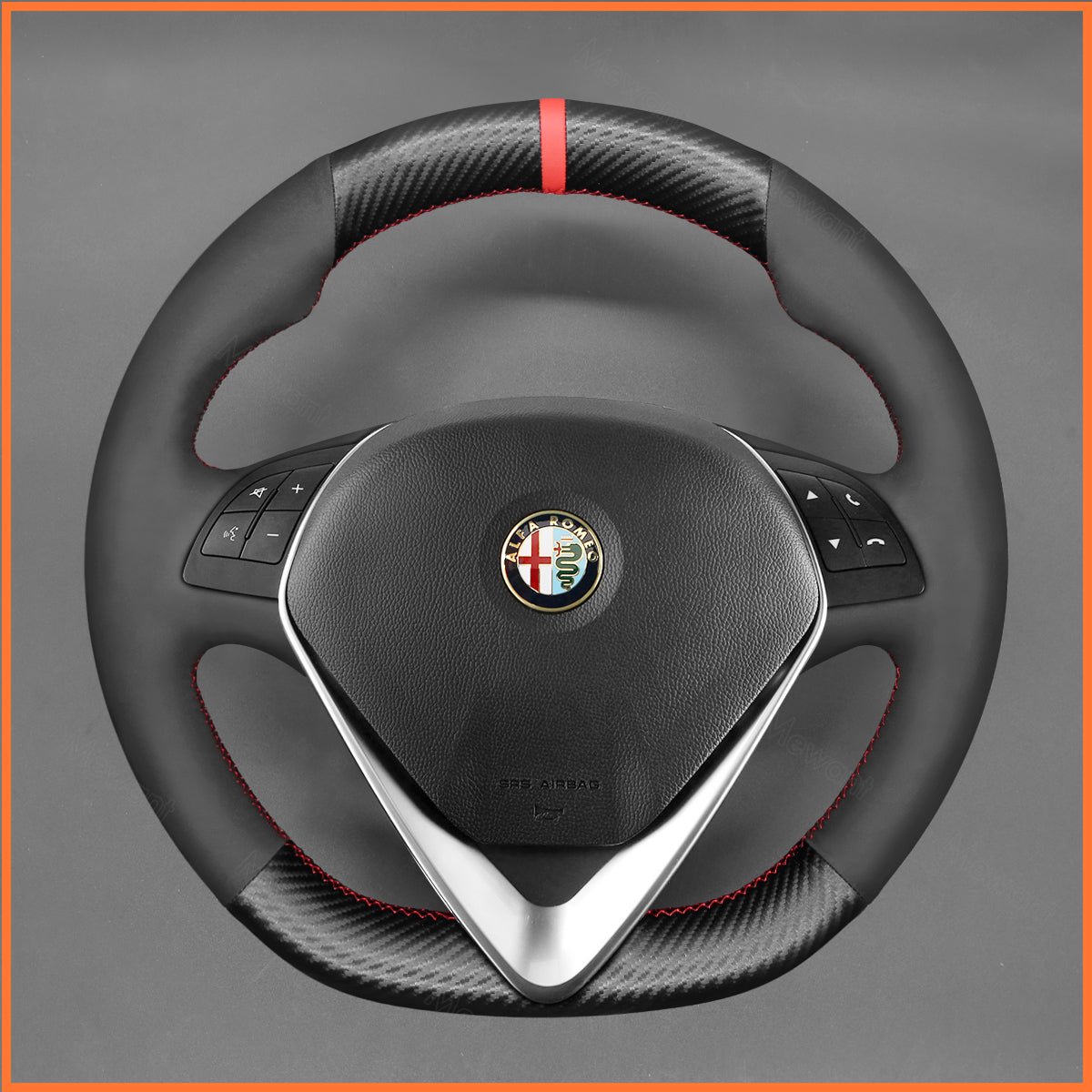 MEWANT Lenkradbezug für Alfa Romeo Giulietta 2014 - 2021 / MiTo 2014 - 2019 - Mewant.de