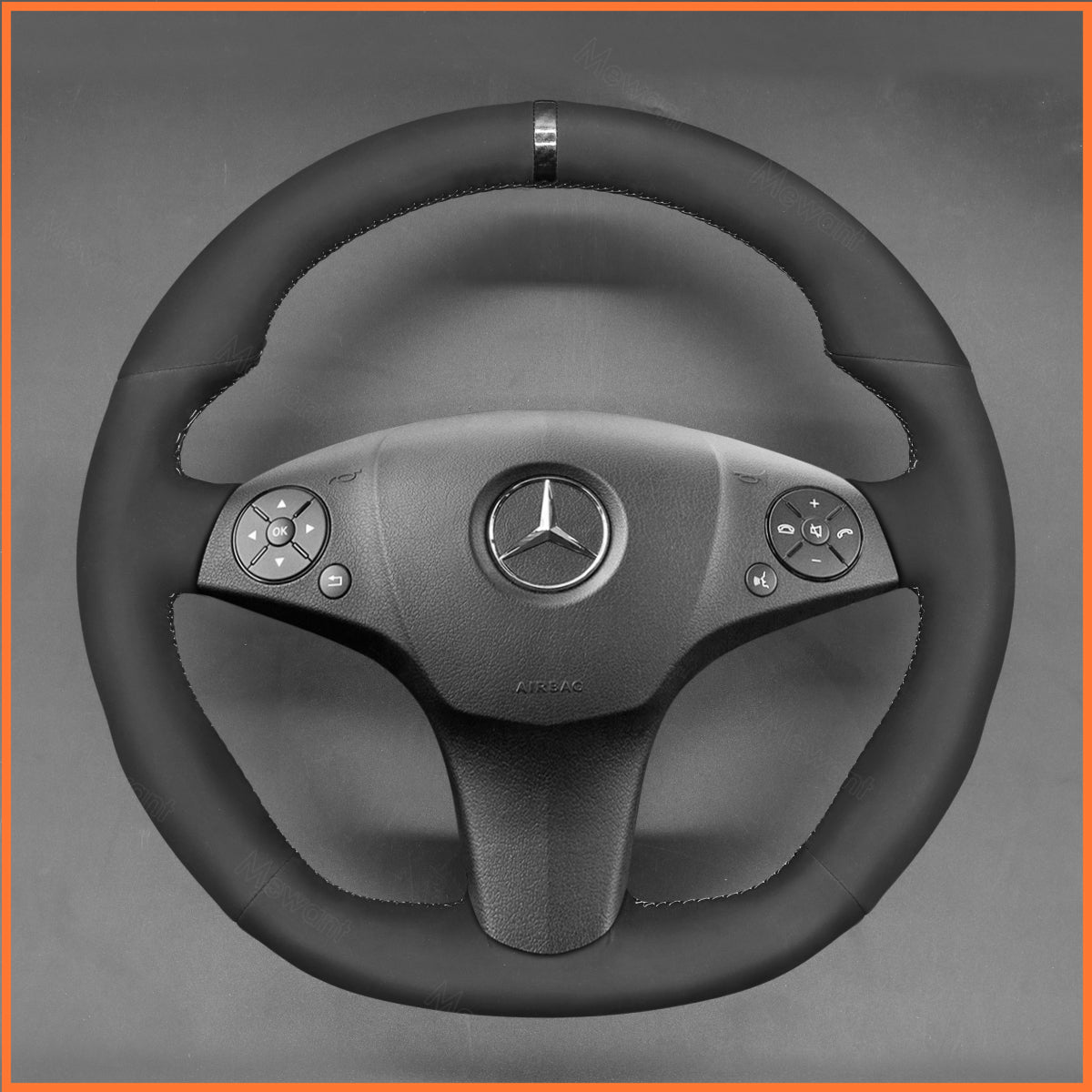 MEWANT Lenkradbezug für AMG C63 W204 / CLS - Class C219 / CLS 63 AMG C219 / E 63 AMG W212 / SLS AMG C197 R197 - Mewant.de