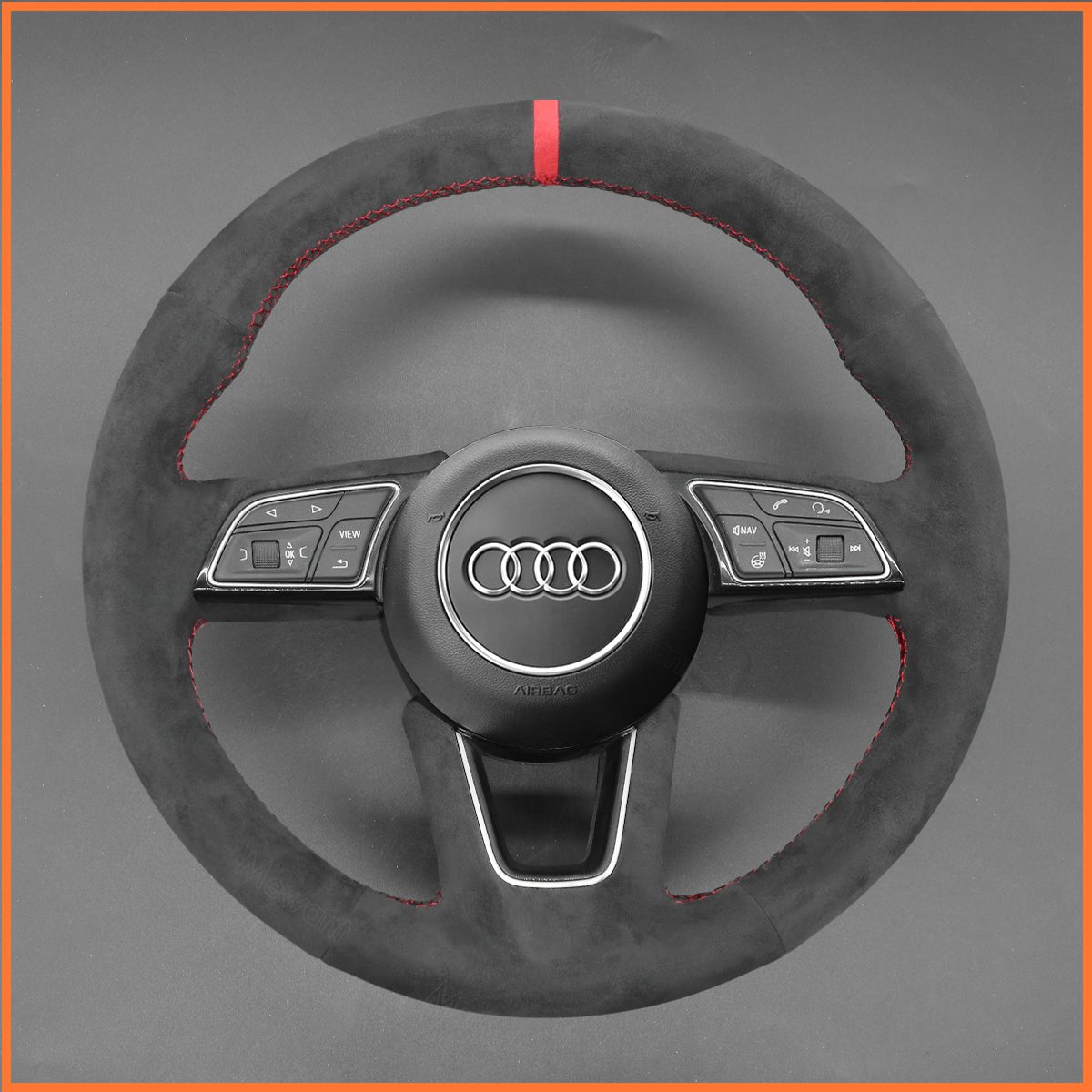 MEWANT Lenkradbezug für Audi A1 (8X) / A3 (8V/8Y) / A4 Avant Allroad (B9/8W) / A5 / S3 S4 S5 / RS 4 (B9/8W) 2016 - 2022 - Mewant.de