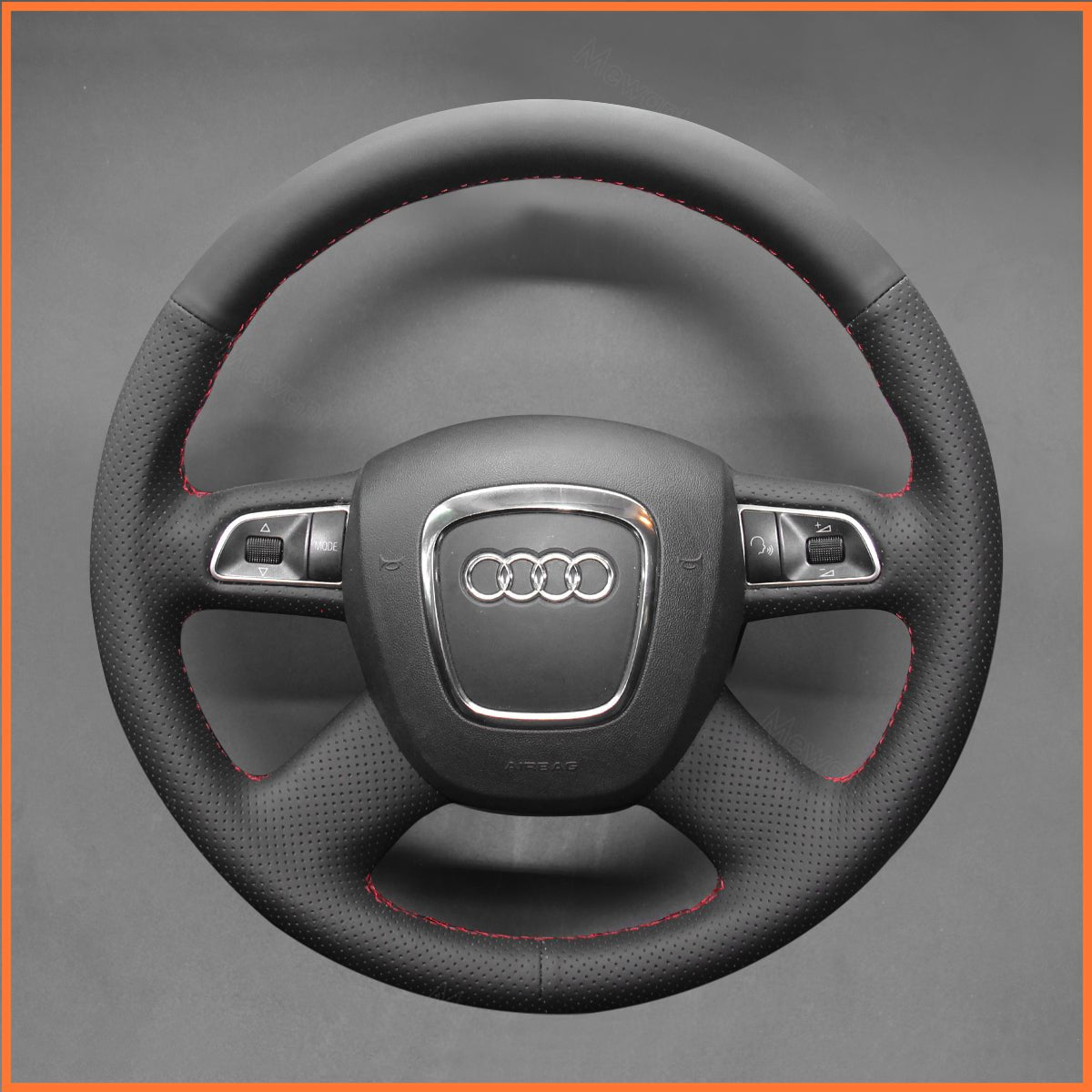MEWANT Lenkradbezug für Audi A3 2006 - 2013/A4 (B8) A6 (C6) 2005 - 2012 / Q5 2009 - 2012 / Q7 2007 - 2011 - Mewant.de