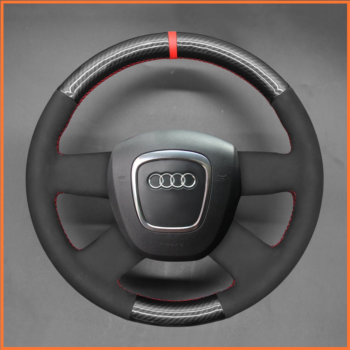MEWANT Lenkradbezug für Audi A3 2006 - 2013/A4 (B8) A6 (C6) 2005 - 2012 / Q5 2009 - 2012 / Q7 2007 - 2011 - Mewant.de
