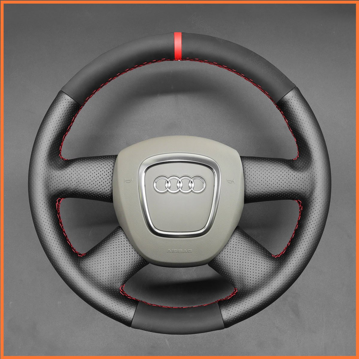 MEWANT Lenkradbezug für Audi A3 2006 - 2013/A4 (B8) A6 (C6) 2005 - 2012 / Q5 2009 - 2012 / Q7 2007 - 2011 - Mewant.de