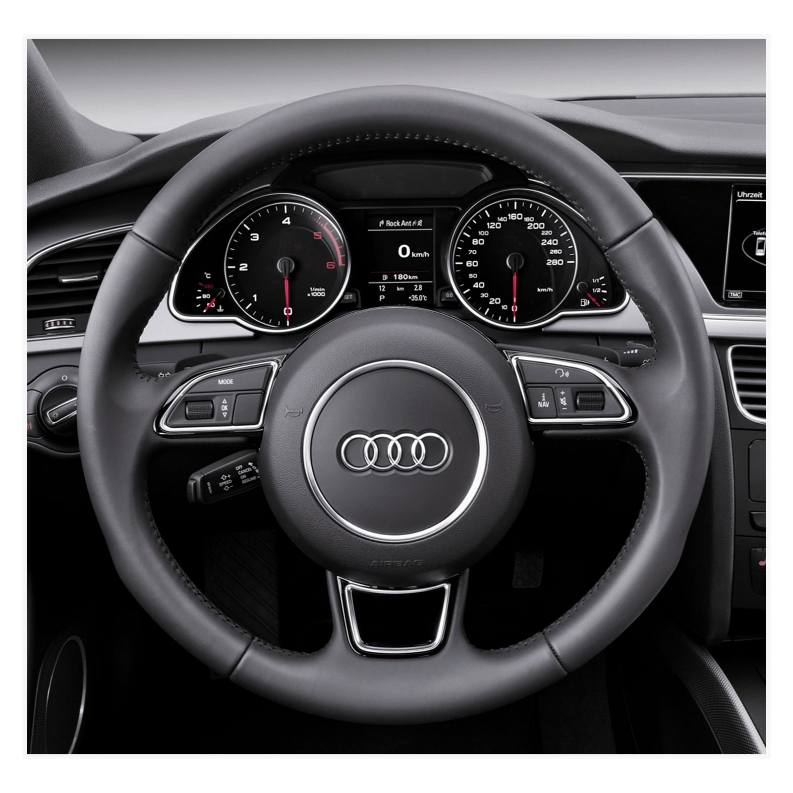 MEWANT Lenkradbezug für Audi A3 A4 A5 A6 A7 2015 - 2016 / Allroad 2013 - 2018 / S6 S7 S8 2013 - 2018 - Mewant.de