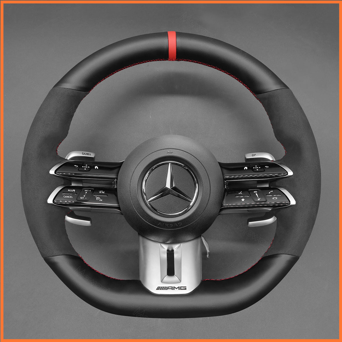 MEWANT Lenkradbezug für Benz AMG CLS53 (C257) E53 (W213) E63 (W213) EQS 53 (V297)T (C190/R190) - Mewant.de