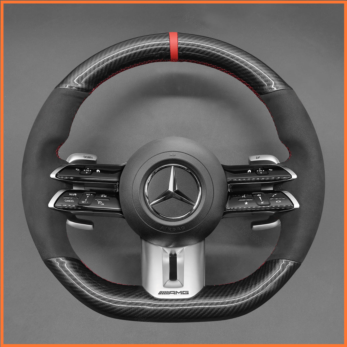 MEWANT Lenkradbezug für Benz AMG CLS53 (C257) E53 (W213) E63 (W213) EQS 53 (V297)T (C190/R190) - Mewant.de