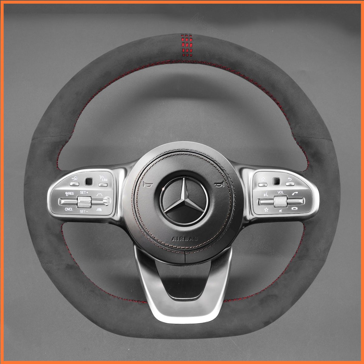 MEWANT Lenkradbezug für Benz AMG - Line AMG - Sport A - Class B - Class (W247) C - Class (W205) CLA - Class (C118) E - Class (W213)GLE - Class - Mewant.de