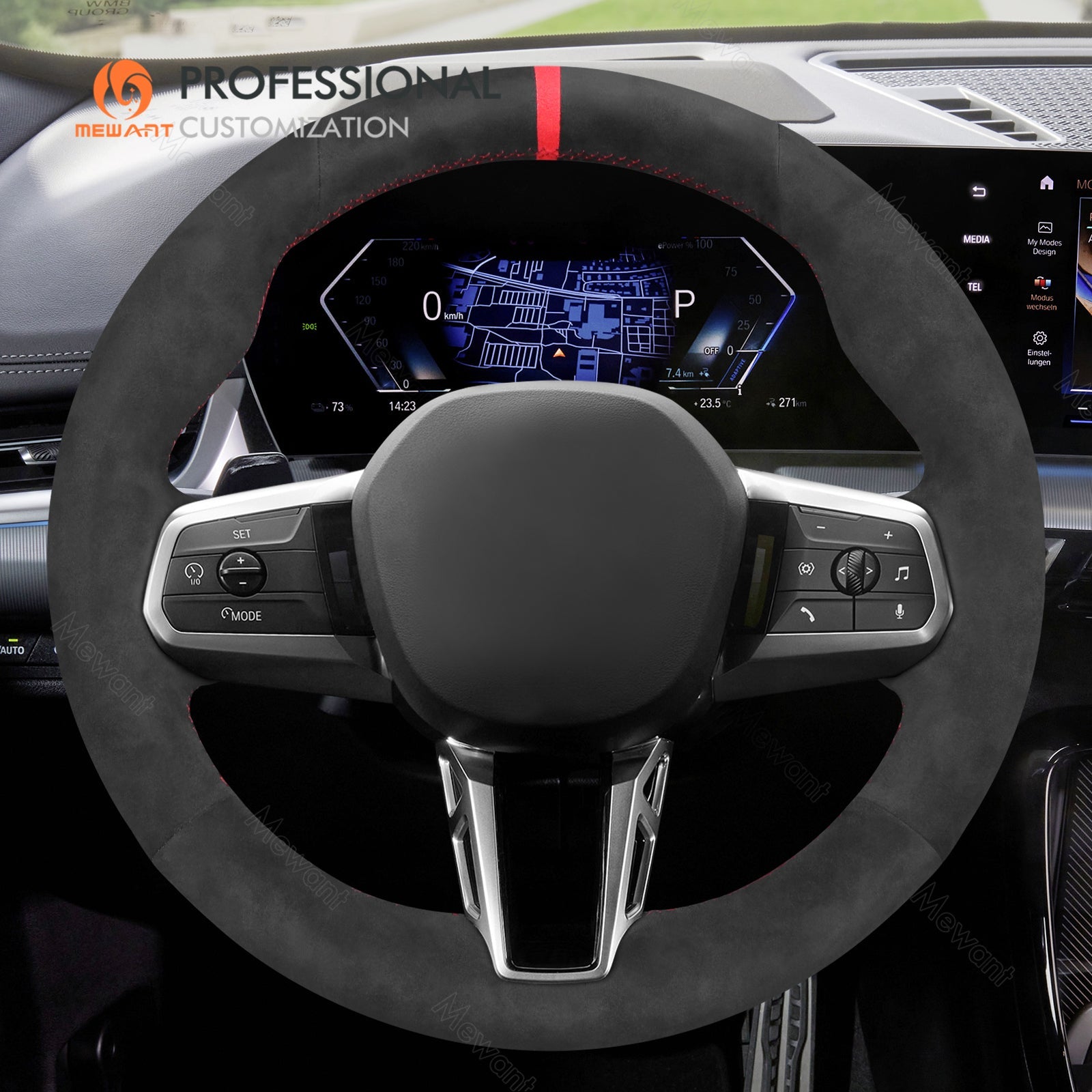 MEWANT Steering Wheel Cover for BMW X1 U11 2023 - 2024 / X2 U10 2024 - Mewant.de