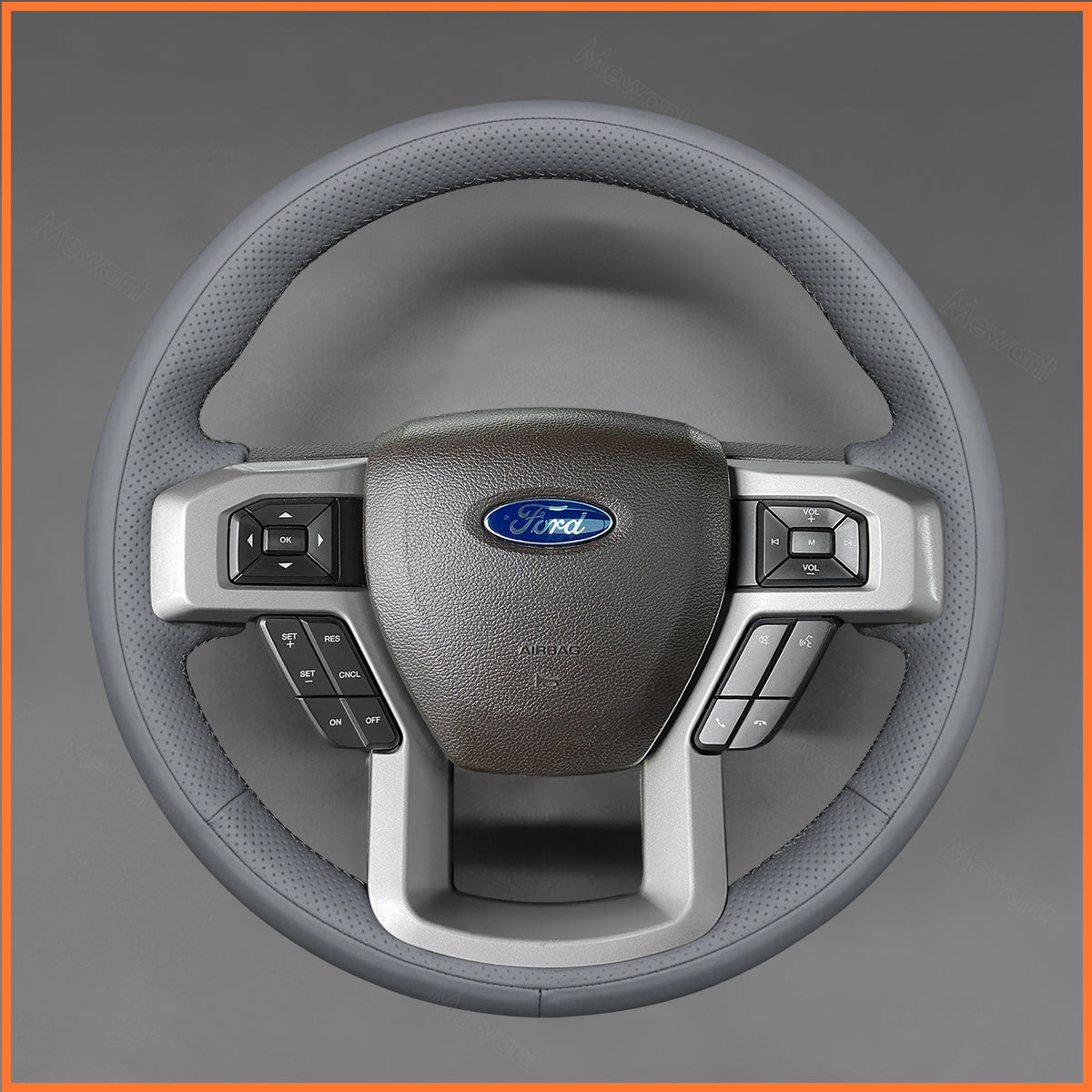 MEWANT Lenkradbezug für Ford F-150 F150 2015-2021 / F-250 F250 2017-2023