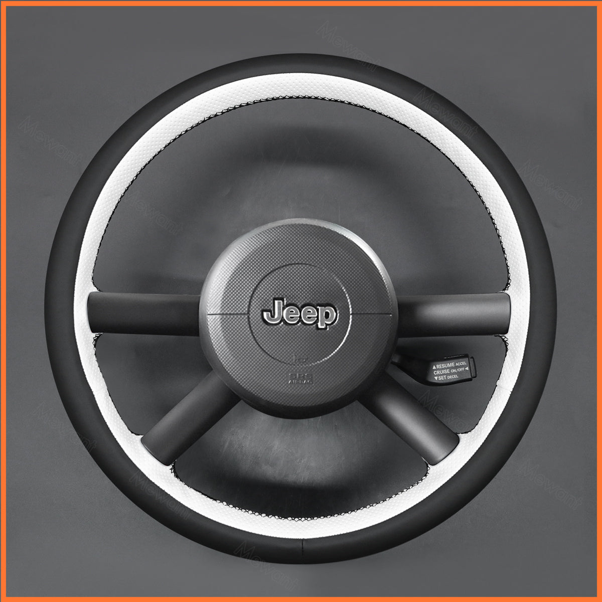 MEWANT Steering Wheel Cover for Jeep Wrangler (JK) 2007-2010