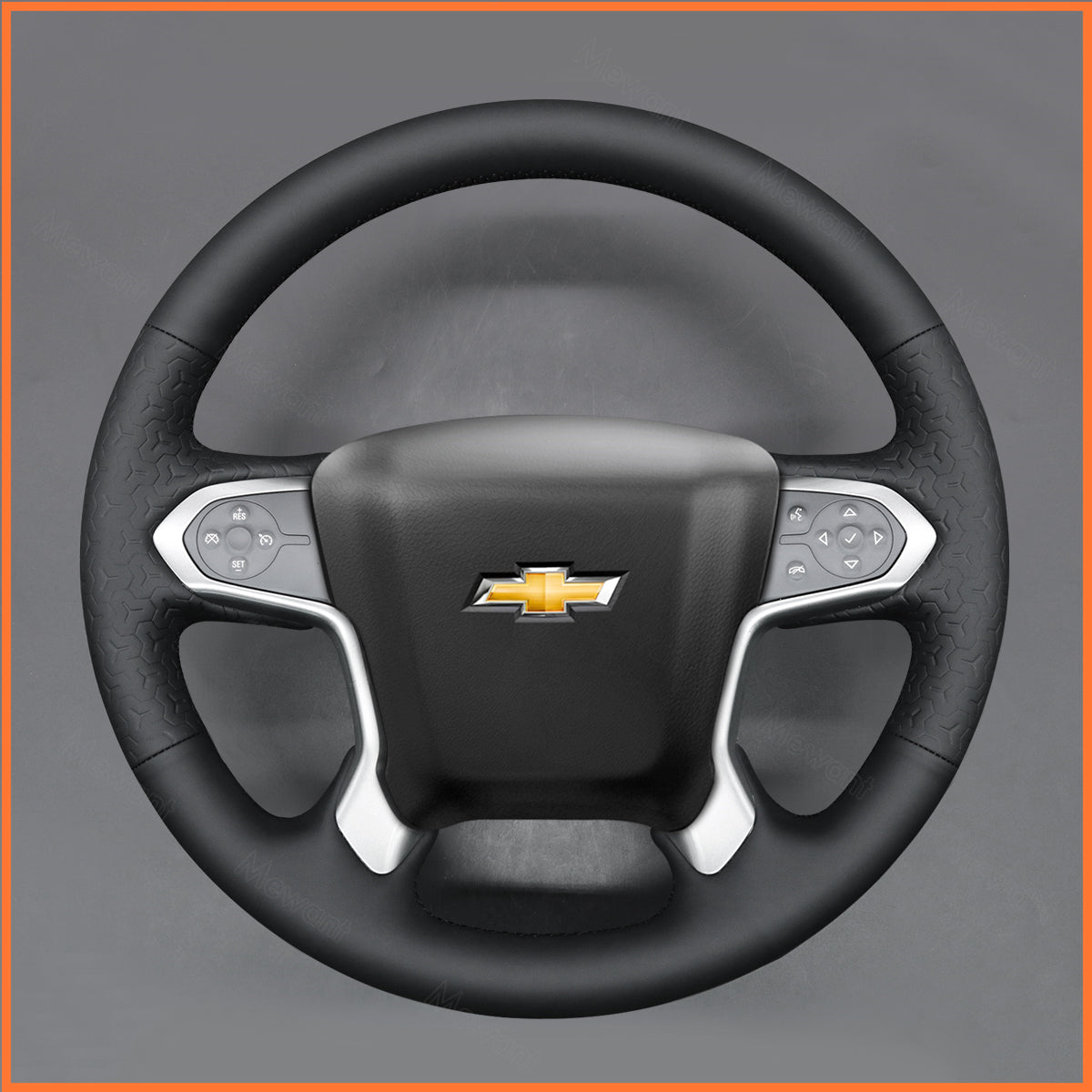 MEWANT Lenkradbezug für Chevrolet (Chevy) Silverado 2014-2019 / Suburban 2015-2019 / Tahoe 2014-2018