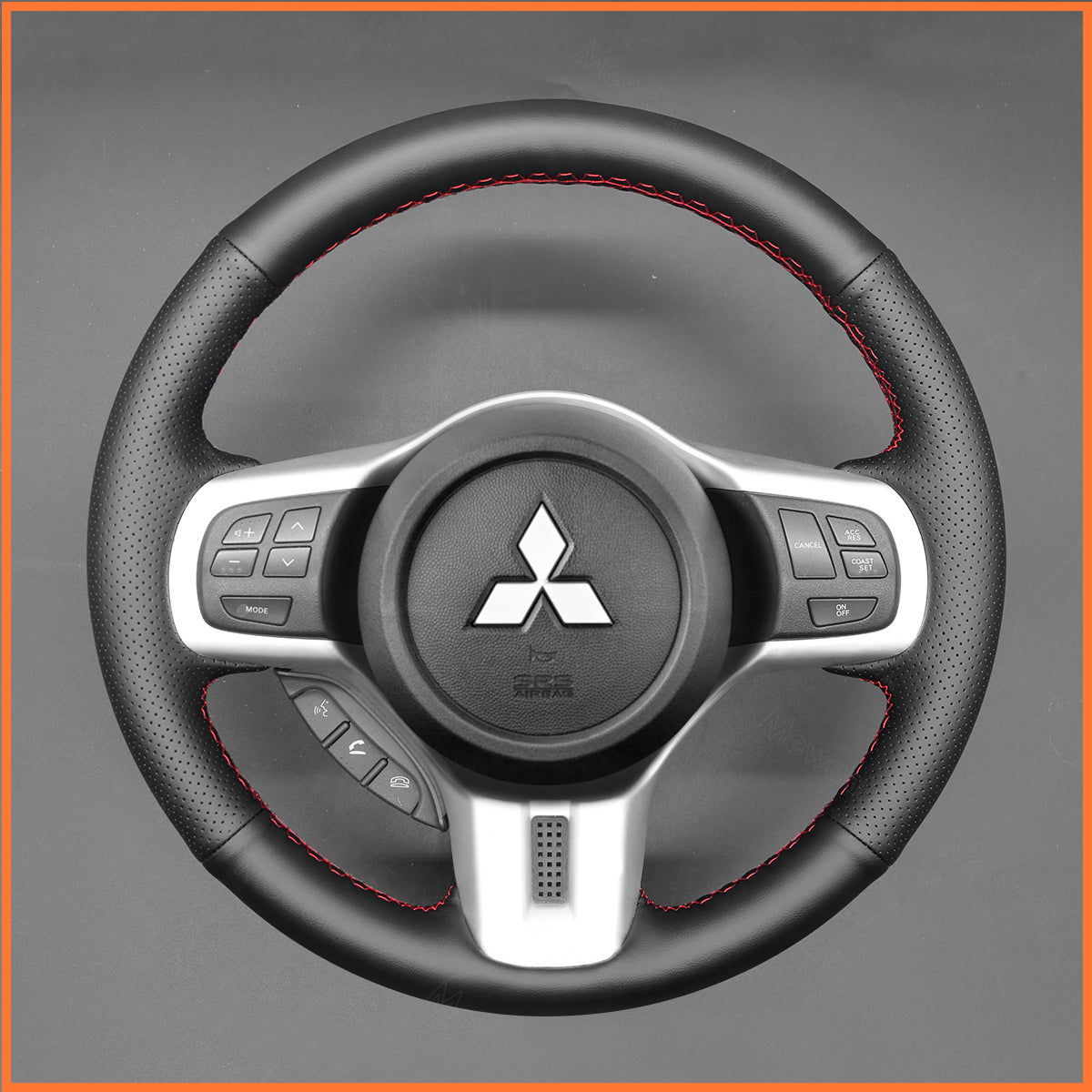 MEWANT Steering Wheel Cover for Mitsubishi Lancer Evolution 10 X 2008-2015