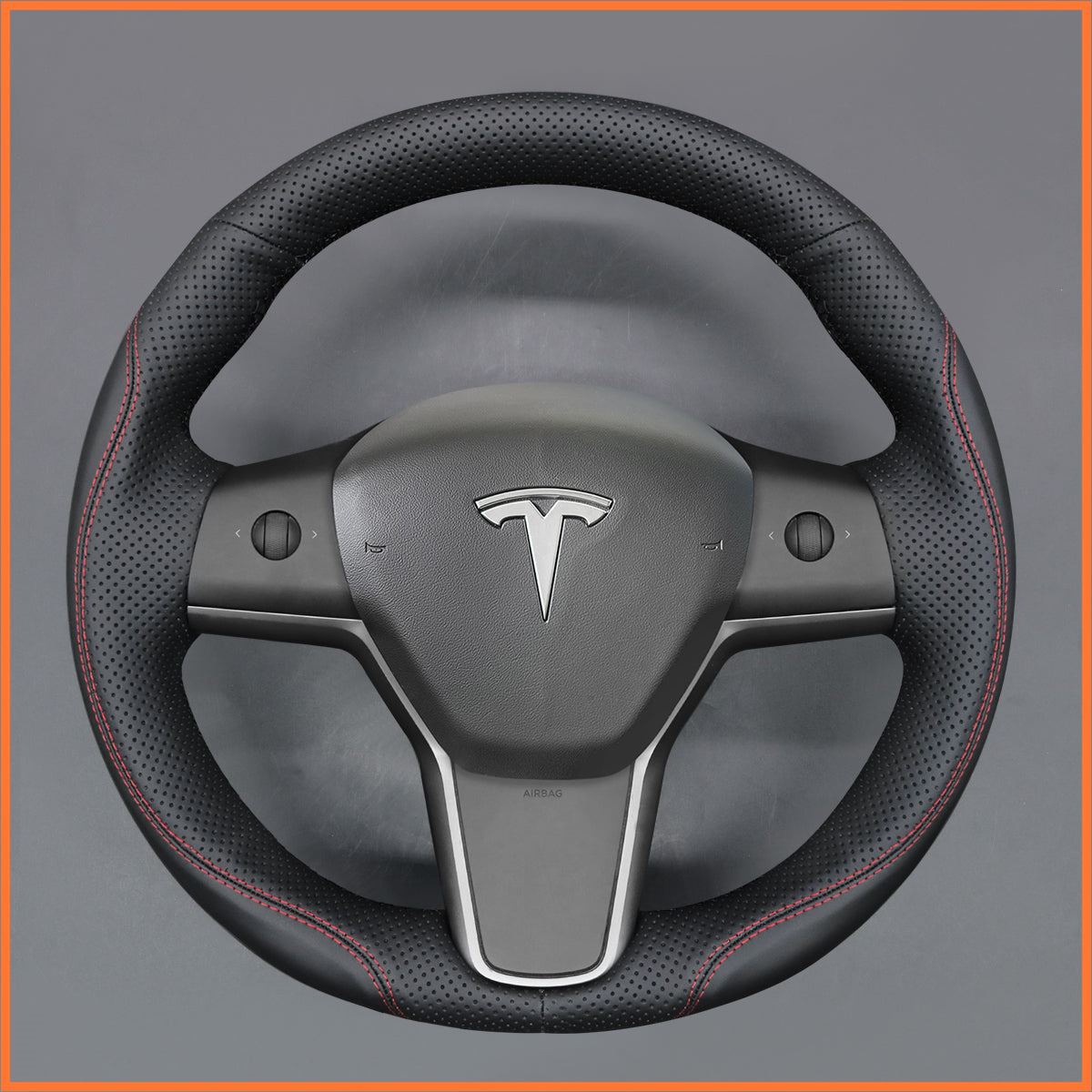 MEWANT Steering Wheel Cover for Tesla Model 3 2019-2023 / Model Y 2021-2023
