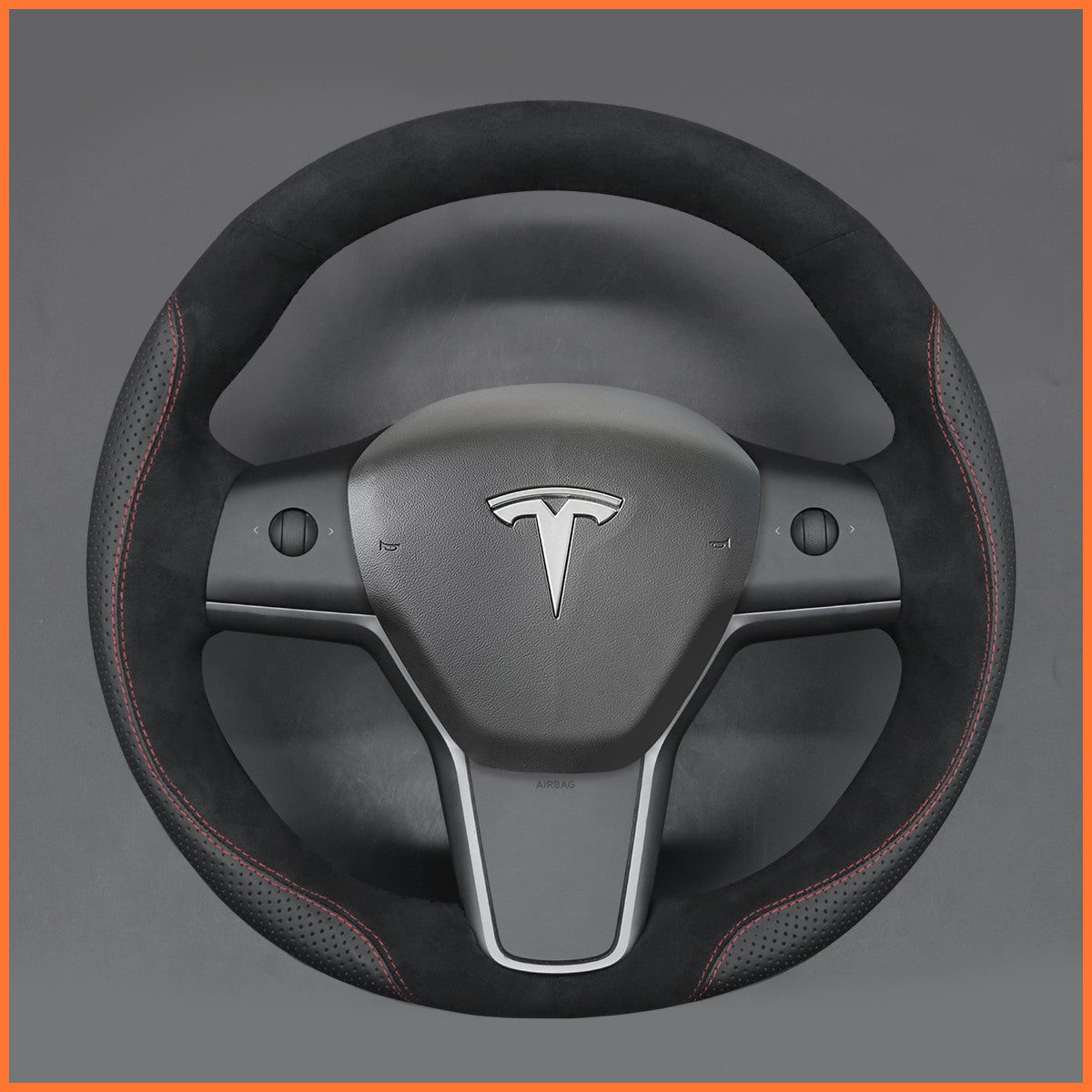 MEWANT Steering Wheel Cover for Tesla Model 3 2019-2023 / Model Y 2021-2023