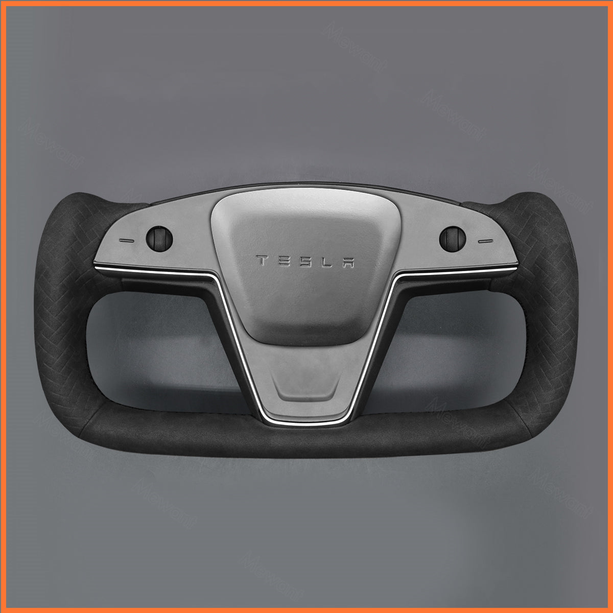 MEWANT Steering Wheel Cover for Yoke Steering Wheel Tesla Model S 2022-2023 / Model X 2022-2023