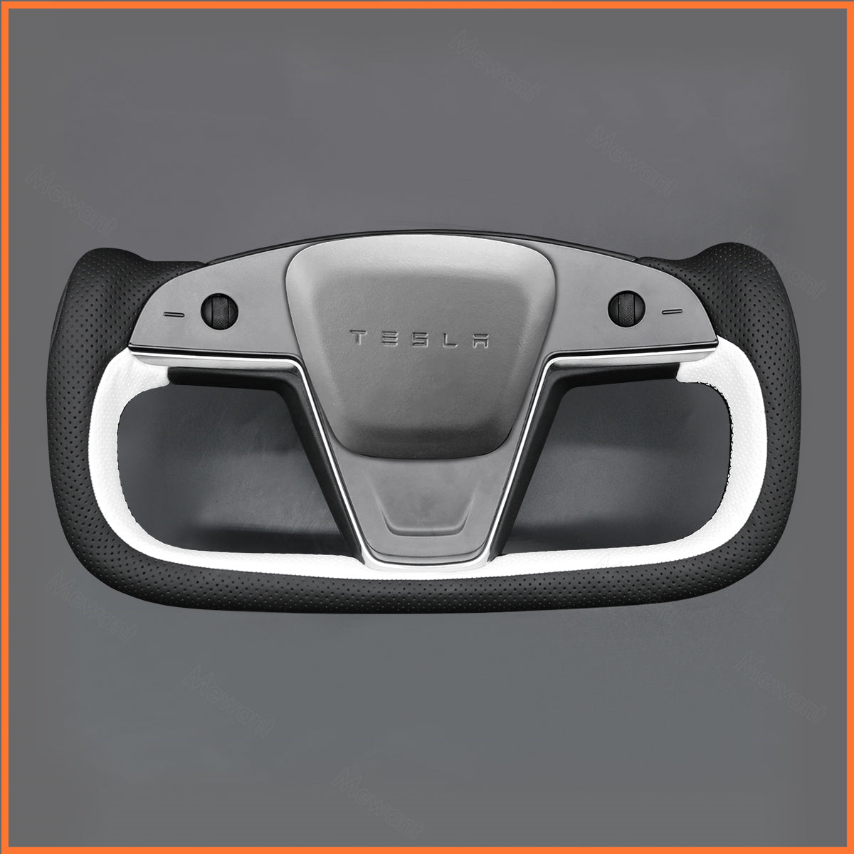 MEWANT Steering Wheel Cover for Yoke Steering Wheel Tesla Model S 2022-2023 / Model X 2022-2023