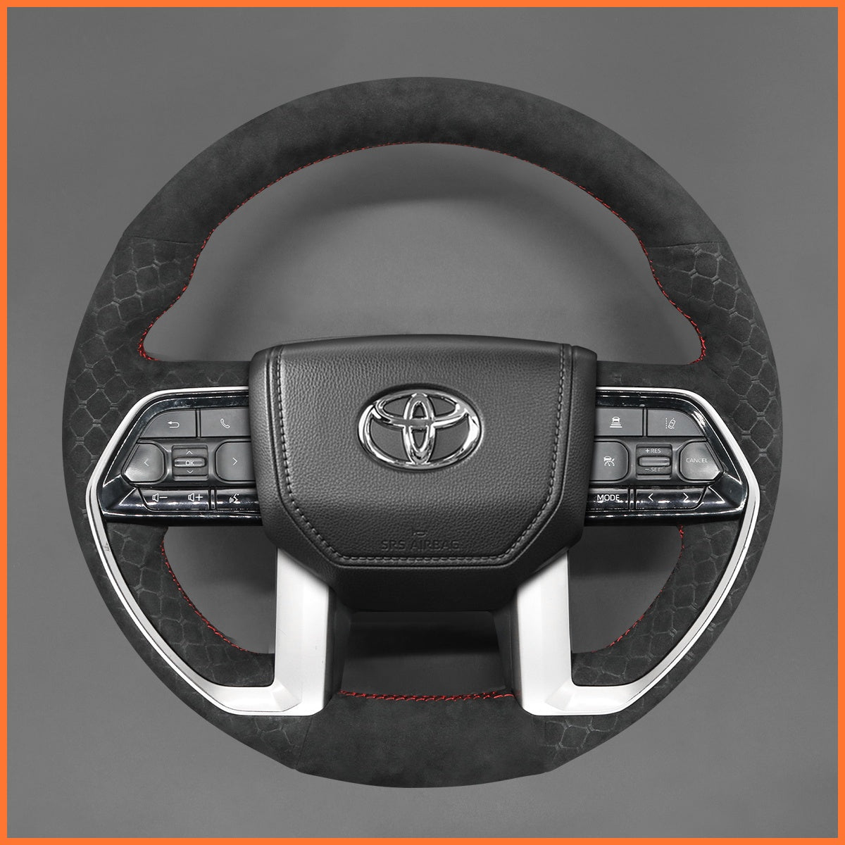 MEWANT Steering Wheel Cover for Toyota Tundra III(XK70) 2022-2025