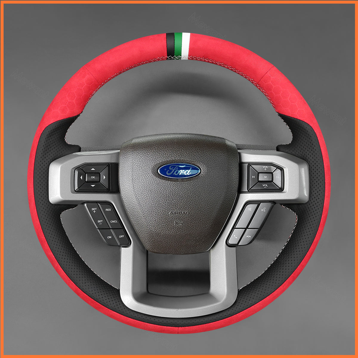 MEWANT Lenkradbezug für Ford F-150 F150 2015-2021 / F-250 F250 2017-2023