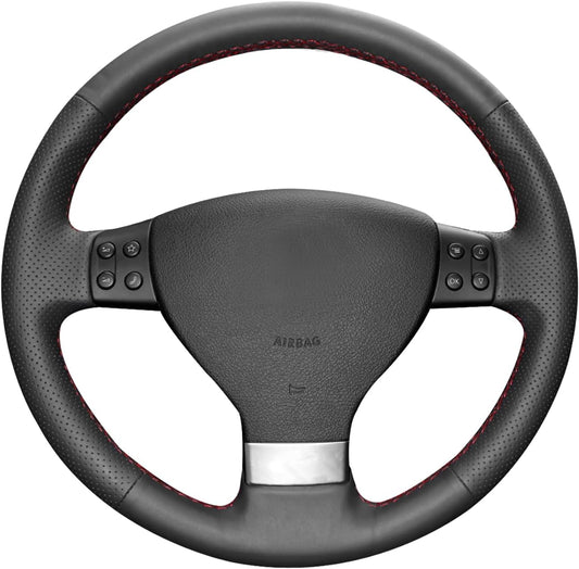 MEWANT Steering Wheel Cover for Golf Polo Jetta Passat Tiguan Touran Caddy 2003-2009