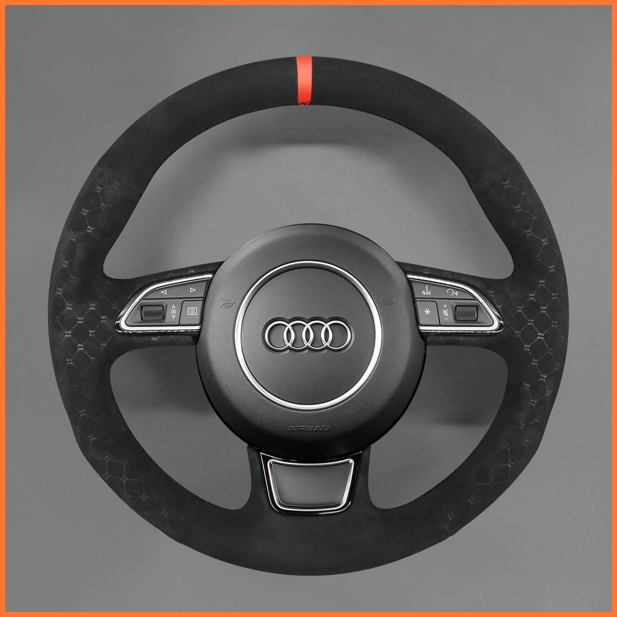 MEWANT Lenkradbezug für Audi A3 A4 A5 A6 A7 Allroad S8 S7 S6 2013-2018