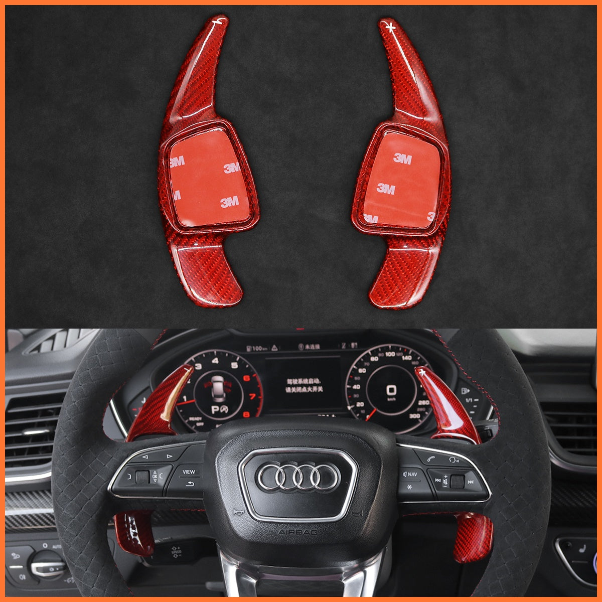 Schaltwippen für Audi A3 A4 A5 RS S3 S4 S5 Q2 Q3 Q5 Q7 Q8 SQ2 SQ5 SQ7 SQ8 2015-2022