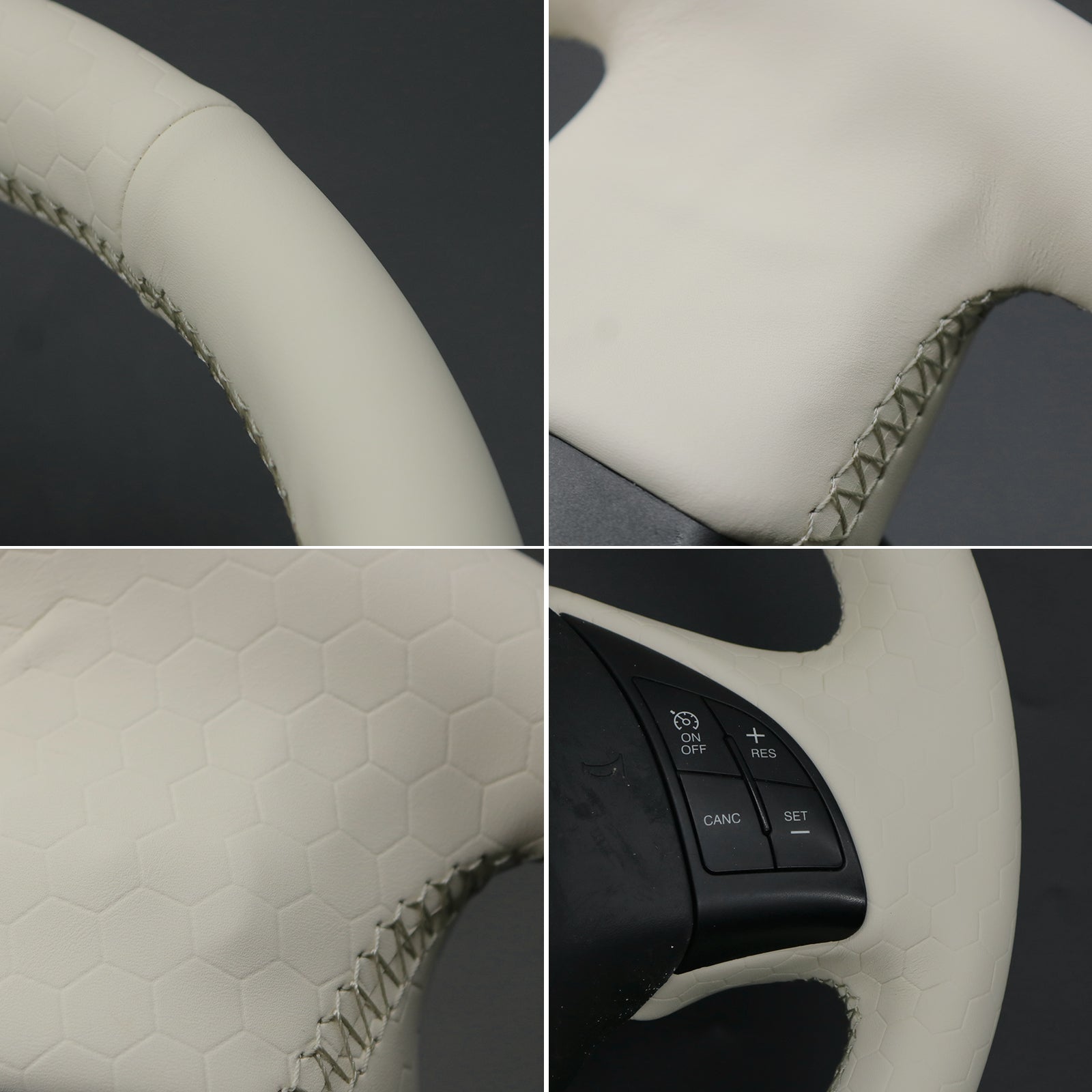 MEWANT Steering Wheel Cover for FIAT 500 2008-2015 500e 2014-2018 500C 2014-2017 DIY Hand Sewing