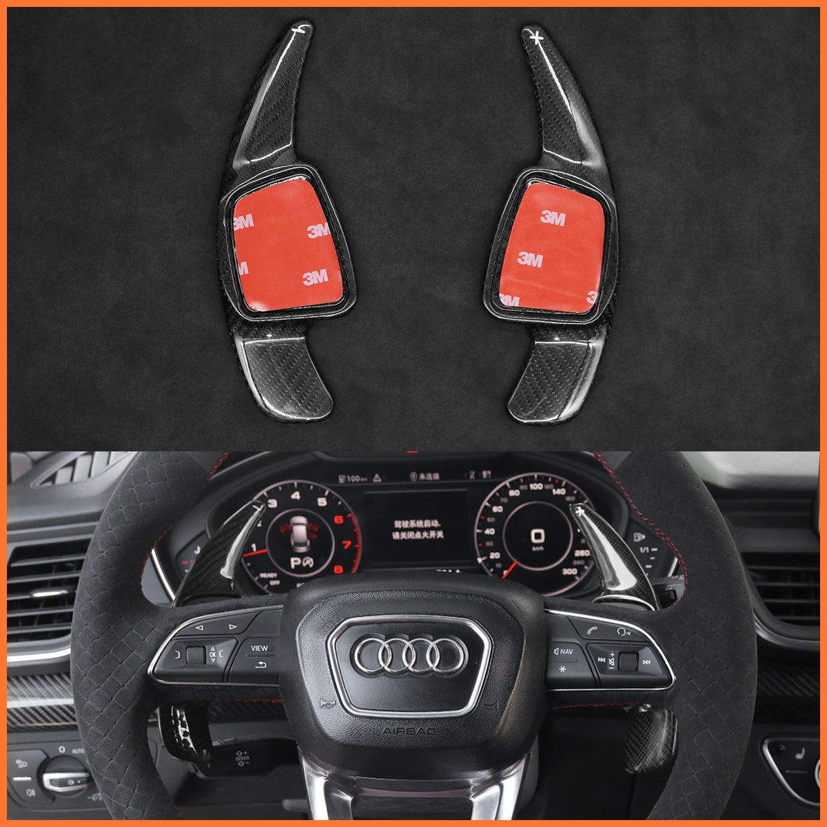 Schaltwippen für Audi A3 A4 A5 RS S3 S4 S5 Q2 Q3 Q5 Q7 Q8 SQ2 SQ5 SQ7 SQ8 2015-2022