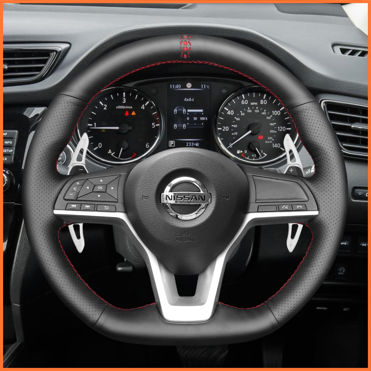 Shift paddles for Nissan Qashqai II(J11) 2017-2021 /