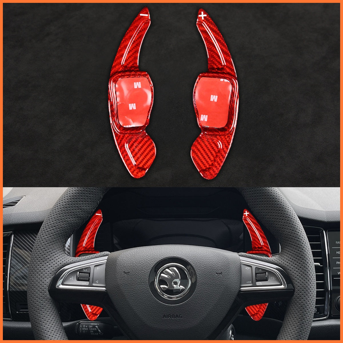 Schaltwippen für Skoda Citigo Fabia Karoq Octavia Scala Superb 2015-2019