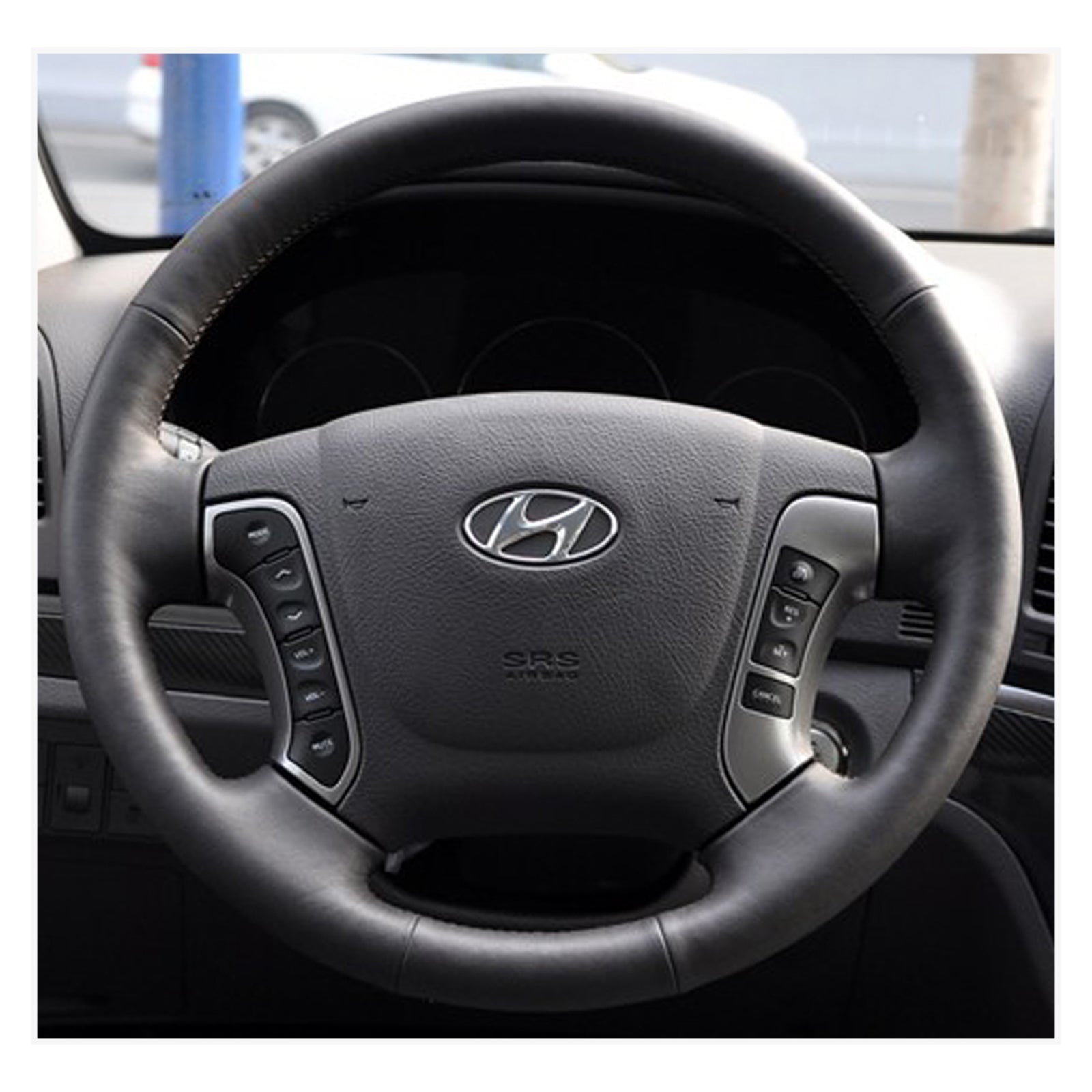 MEWANT steering wheel cover for Hyundai Santa Fe 2006-2012 / H-1 (Starex) 2008-2020 / i800 2008-2019