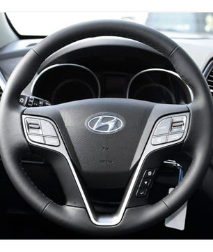 MEWANT Steering Wheel Cover for Hyundai Santa Fe 2012-2018 / Grand Santa Fe 2013-2018 / H350 2015-2019