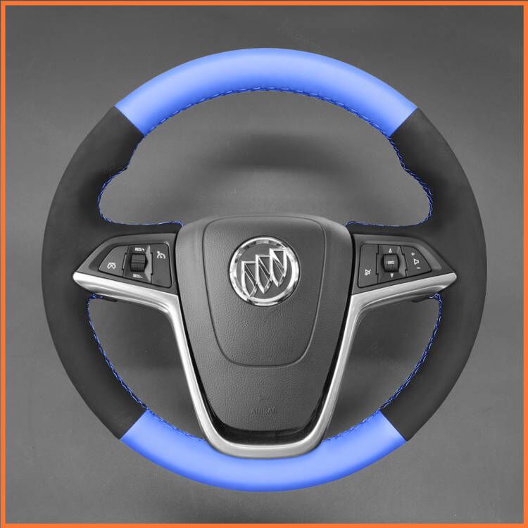 MEWANT steering wheel cover for Opel Astra (J) / Mokka / Mokka X / Zafira (C) / Insignia (A) / Insignia CT / Ampera (I) / Cascada / Meriva (B) 2010-2017