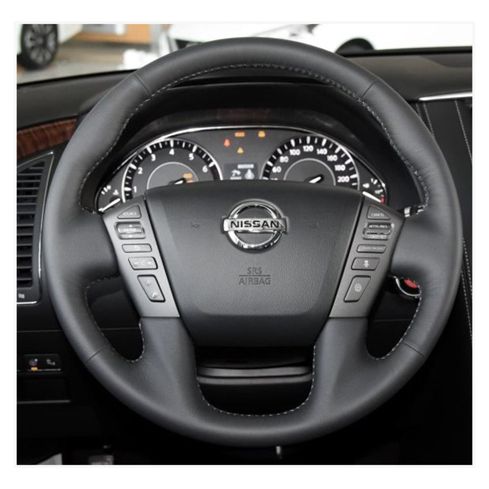 MEWANT steering wheel cover for Nissan Armada 2016-2021