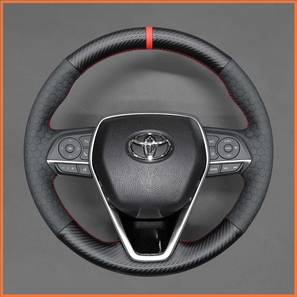 MEWANT Steering Wheel Cover for Toyota Corolla XII (E210) / Corolla Cross / Camry / RAV4