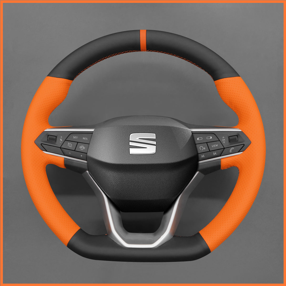 MEWANT Lenkradbezug für Seat Leon IV / Ibiza 6F / Ateca / Arona / Tarraco 2020-2022