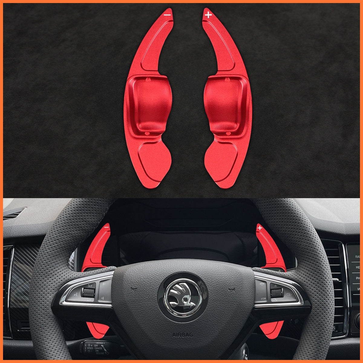 Schaltwippen für Skoda Citigo Fabia Karoq Octavia Scala Superb 2015-2019
