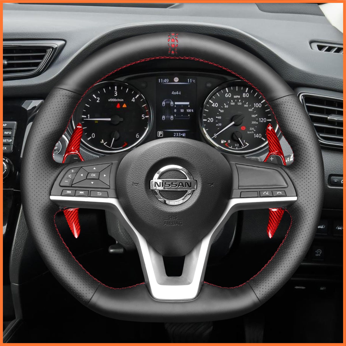 Shift paddles for Nissan Qashqai II(J11) 2017-2021 /