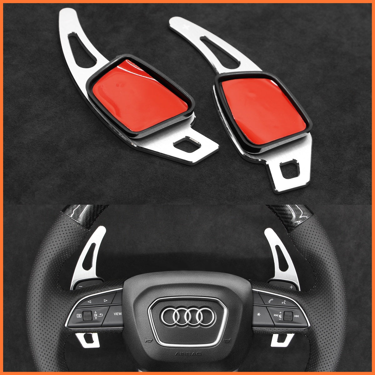 Schaltwippen für Audi A3 A4 A5 RS S3 S4 S5 Q2 Q3 Q5 Q7 Q8 SQ2 SQ5 SQ7 SQ8 2015-2022