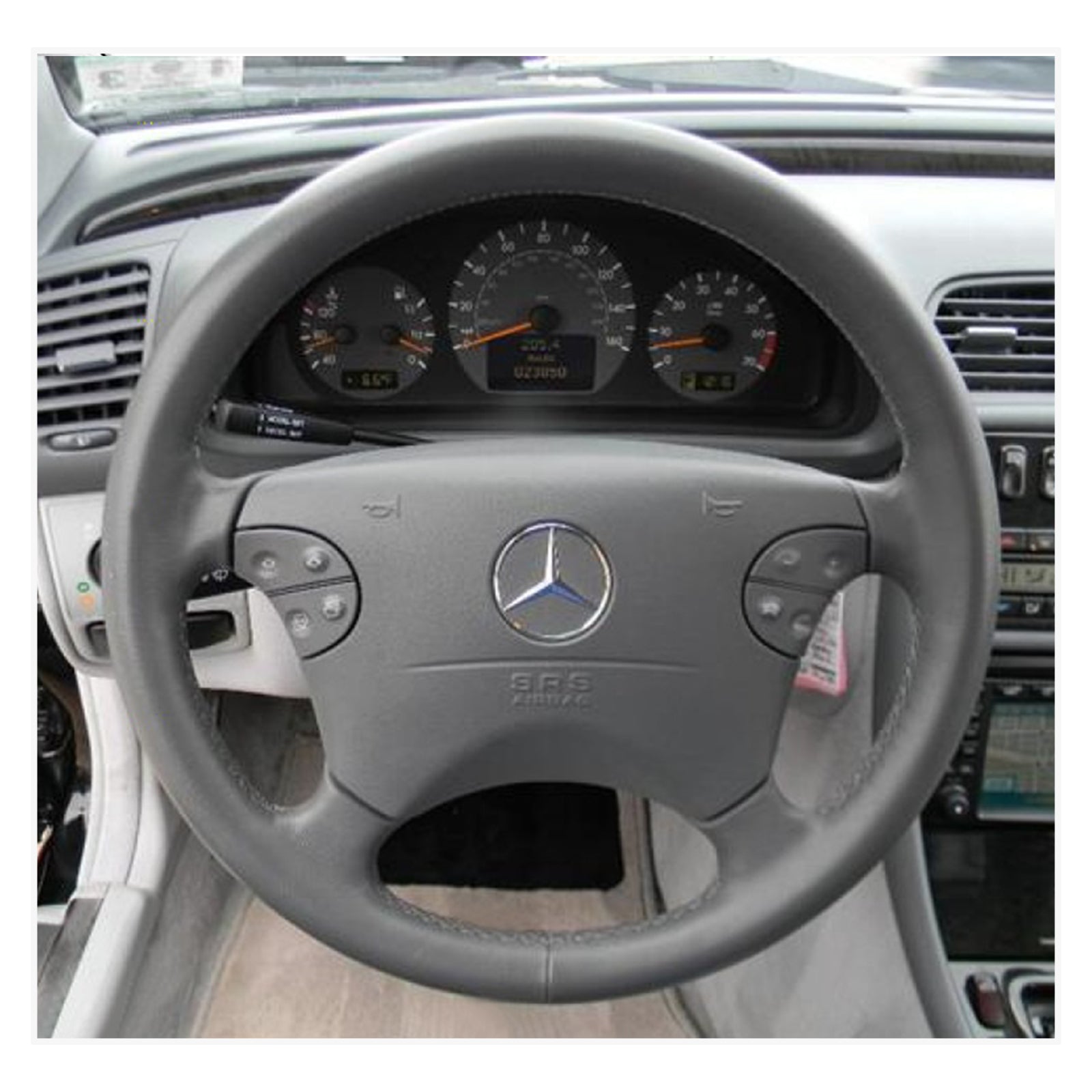 MEWANT Steering Wheel Cover for CLK-Class W208 C208 / E-Class W210 / G-Class W463 2001-2002