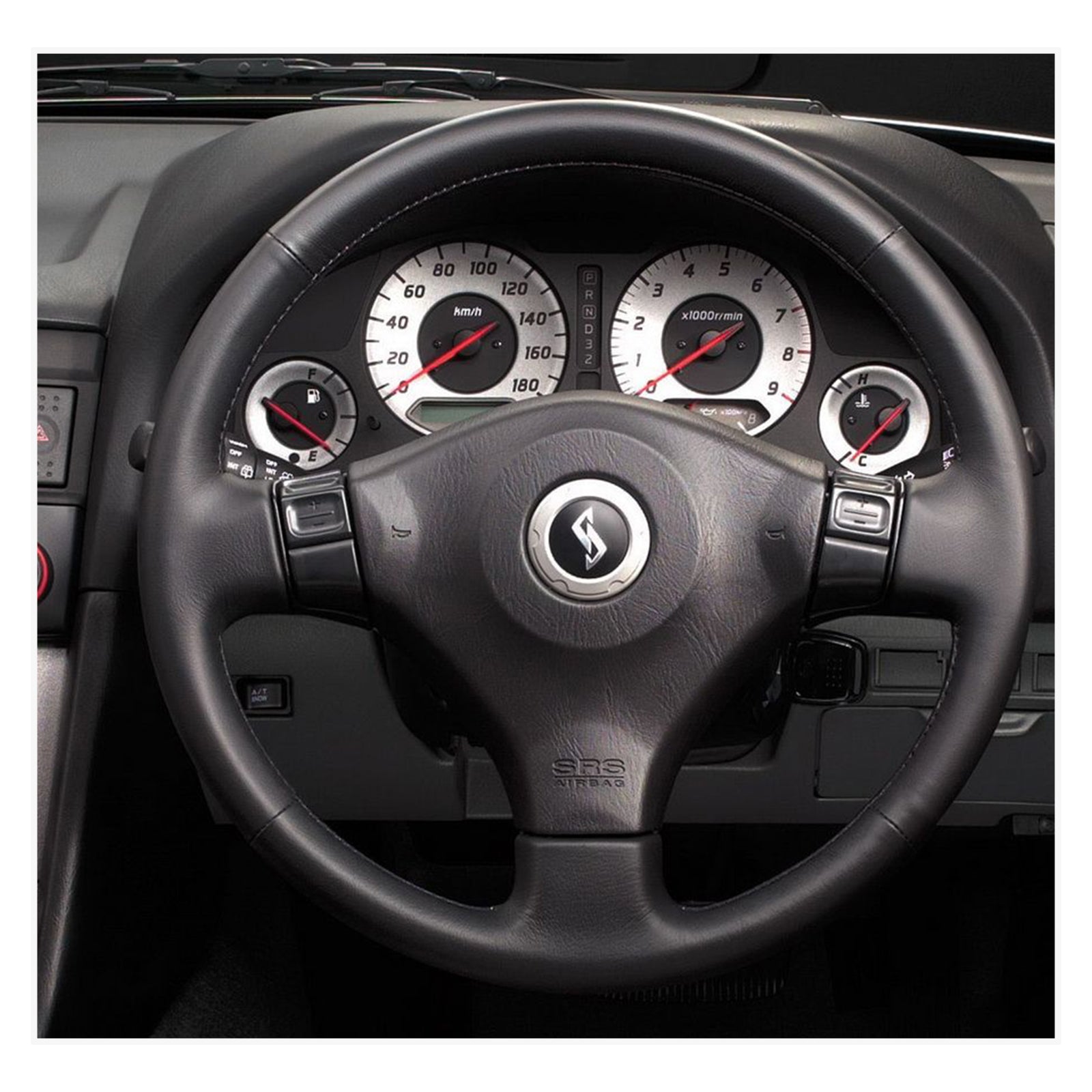 MEWANT Steering Wheel Cover for Nissan Skyline GT-R R34 1998-2002 / 200SX S15 2001-2002 / Silvia S15 1999-2000