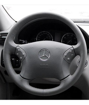 MEWANT Steering Wheel Cover for C-Class W203 2001-2007 / C32 AMG 2002-2003