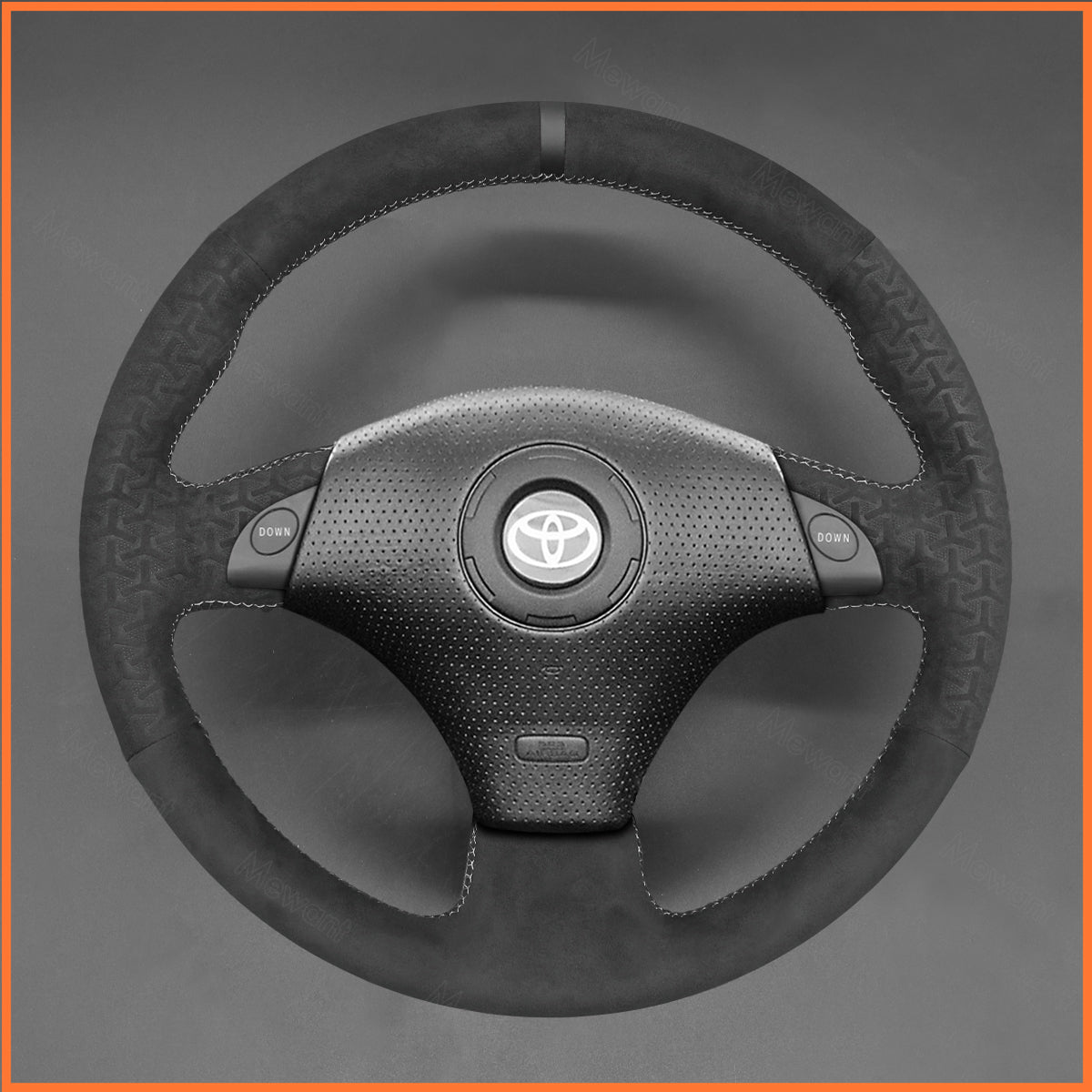 MEWANT Steering Wheel Cover for Toyota RAV4 1998-2003 / Celica 1999-2006 / MR2 1999-2007 / MR-S 1999-2007 / Supra 1996-2002 / Caldina 1997-2002