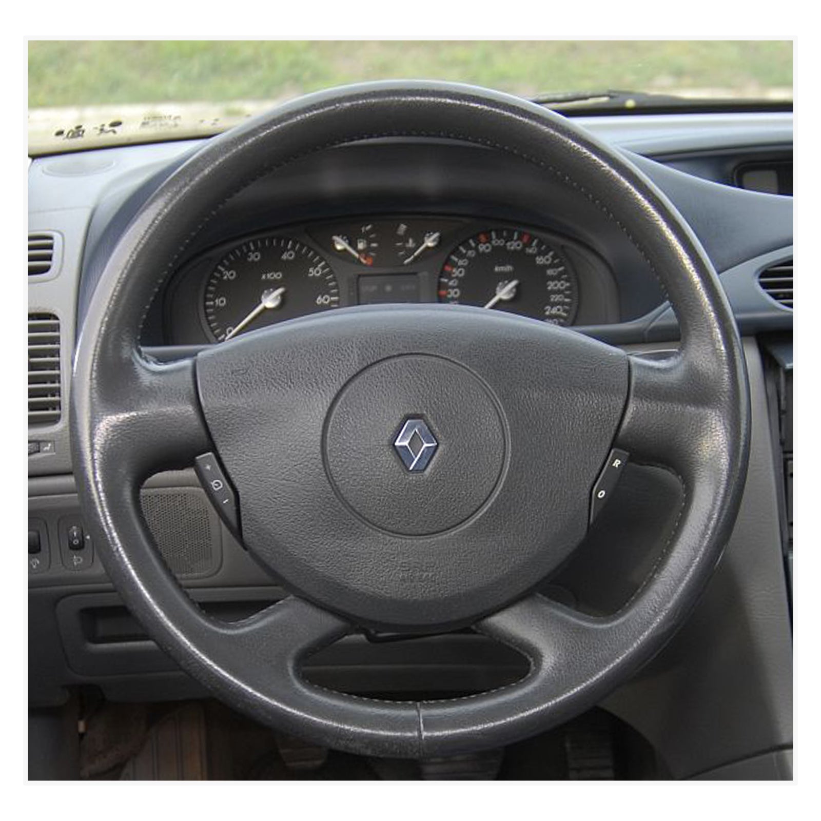 MEWANT Lenkradbezug für Renault Laguna 2 2001-2007 / Trafic 2 2012-2014 / Espace (Grand Espace) 2003-2008 / Vel Satis 2001-2009