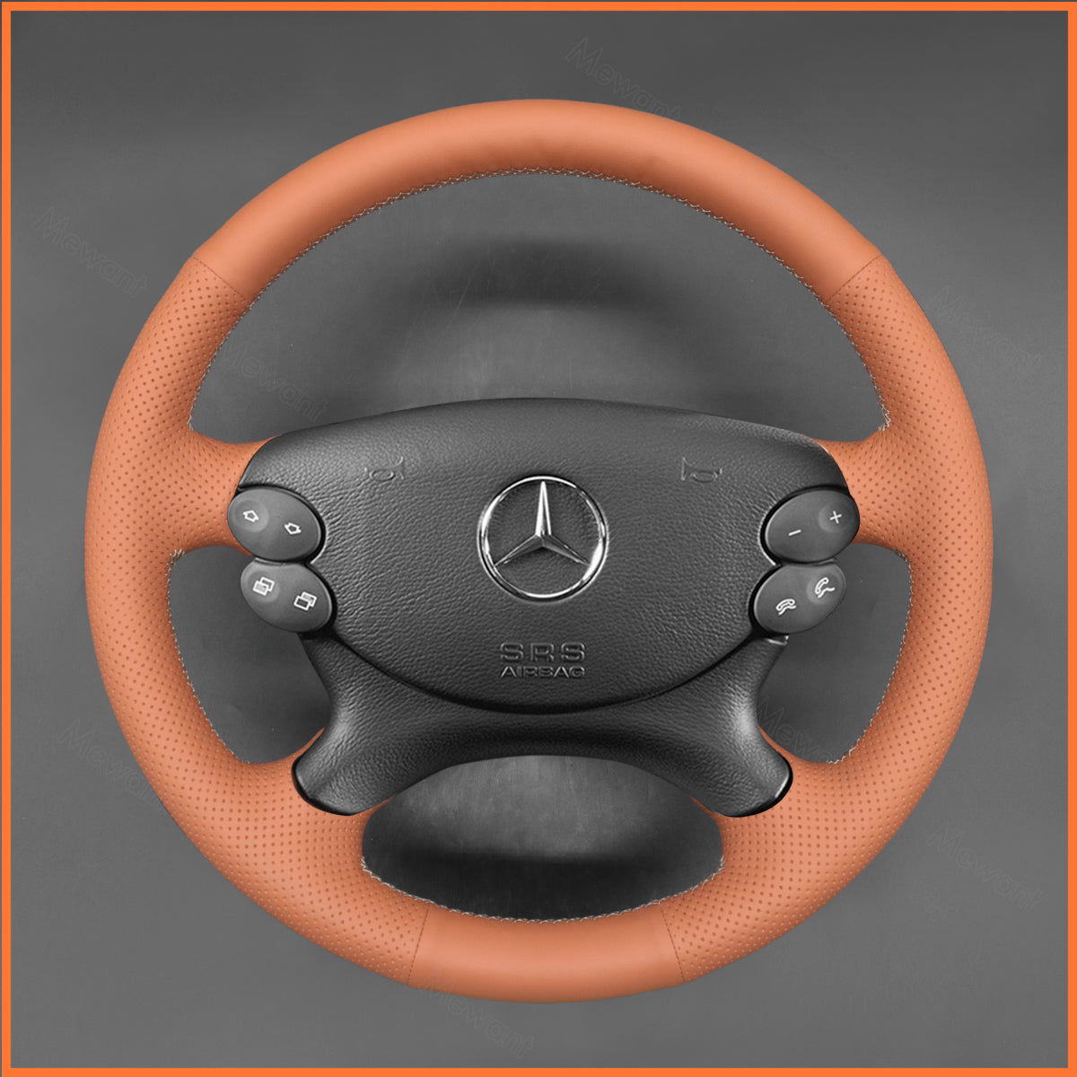 MEWANT Lenkradbezug für E-Class W211 2007-2009 CLK-Class C209 2003-2009 CLS-Class C219 2006-2008  G-Class W463 2008-2012 SL-Class R230 2003-2008