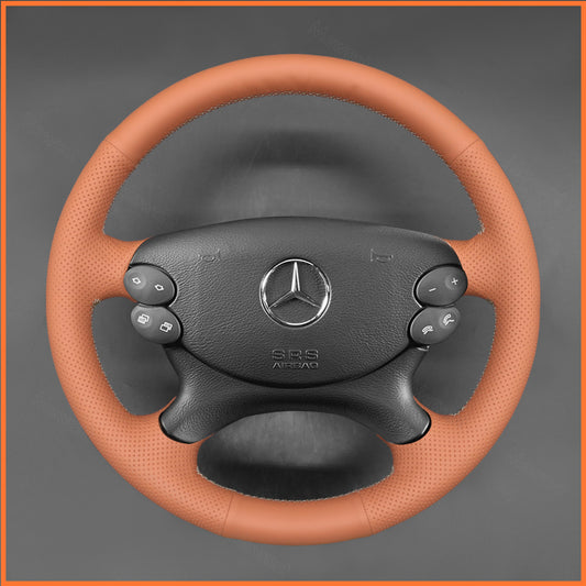 MEWANT Lenkradbezug für E-Class W211 2007-2009 CLK-Class C209 2003-2009 CLS-Class C219 2006-2008  G-Class W463 2008-2012 SL-Class R230 2003-2008